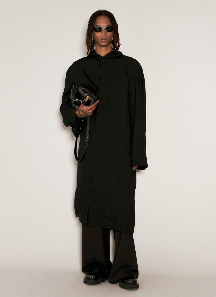 Balenciaga Balenciaga Summer24 Raglan Hooded Coat Size US M / EU 48-50 / 2 - 1 Thumbnail