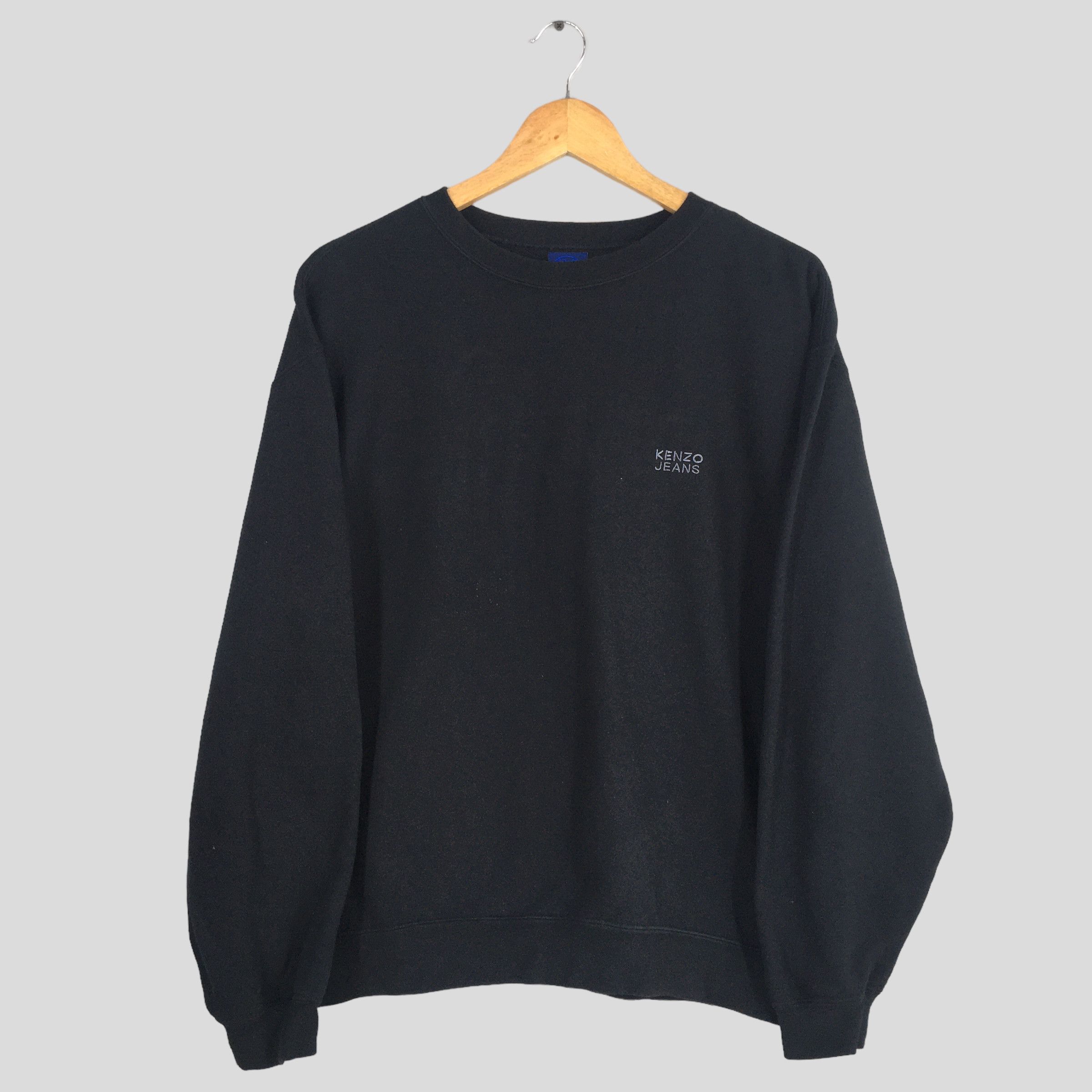Kenzo Vintage Kenzo Jeans Black Sweatshirt Medium Size US M / EU 48-50 / 2 - 3 Thumbnail