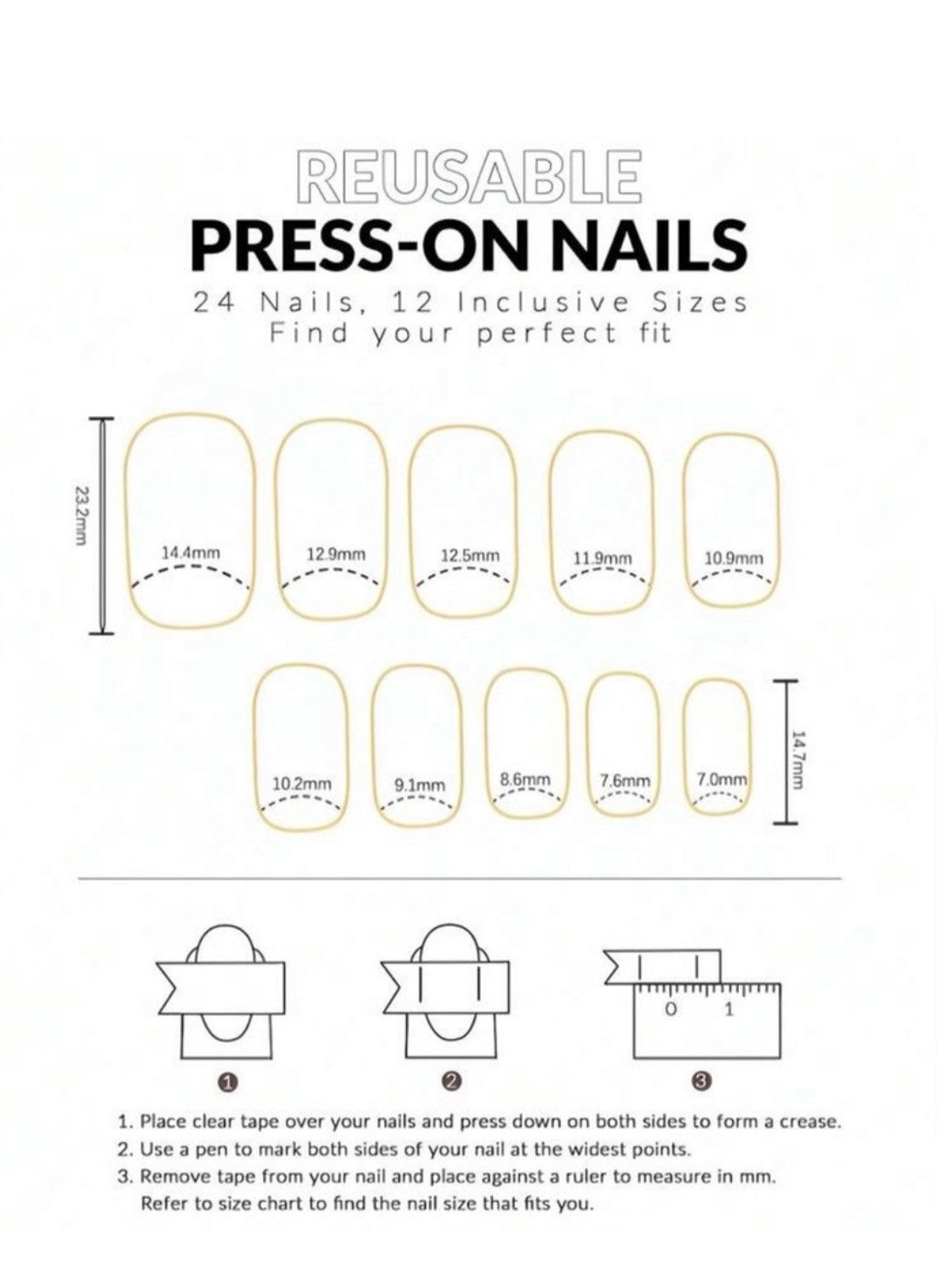 Other 24 Pieces Chinoiserie Blue and White Floral Press-On Nails Size ONE SIZE - 4 Thumbnail