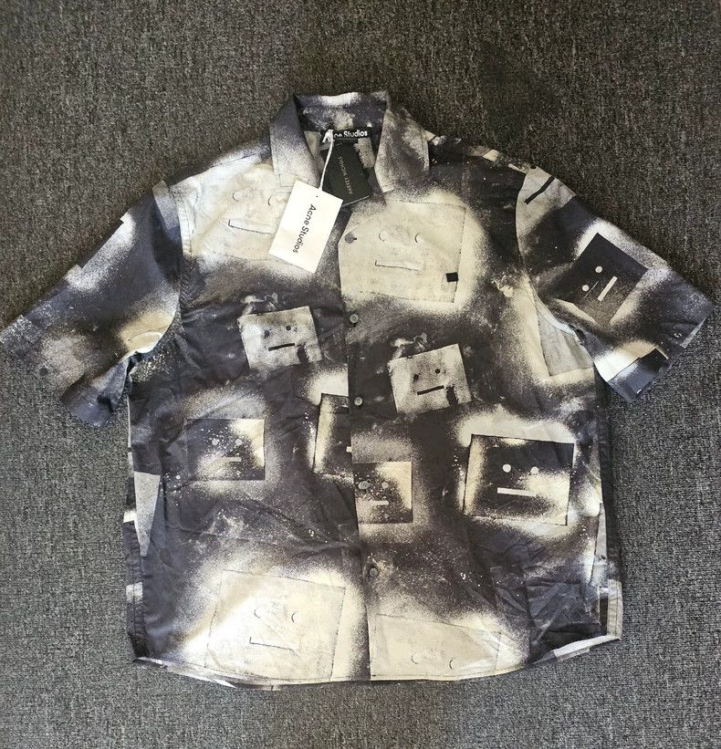 Celine Acne Studios Oversize Graphic Polo Shirt-yf Size US M / EU 48-50 / 2 - 1 Thumbnail