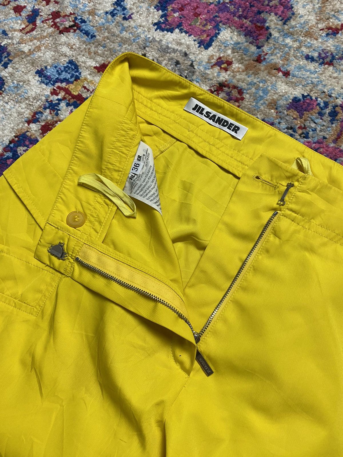 Jil Sander Jil Sander Yellow Men's Beach Cropped Shorts W32 Size US 32 / EU 48 - 3 Thumbnail