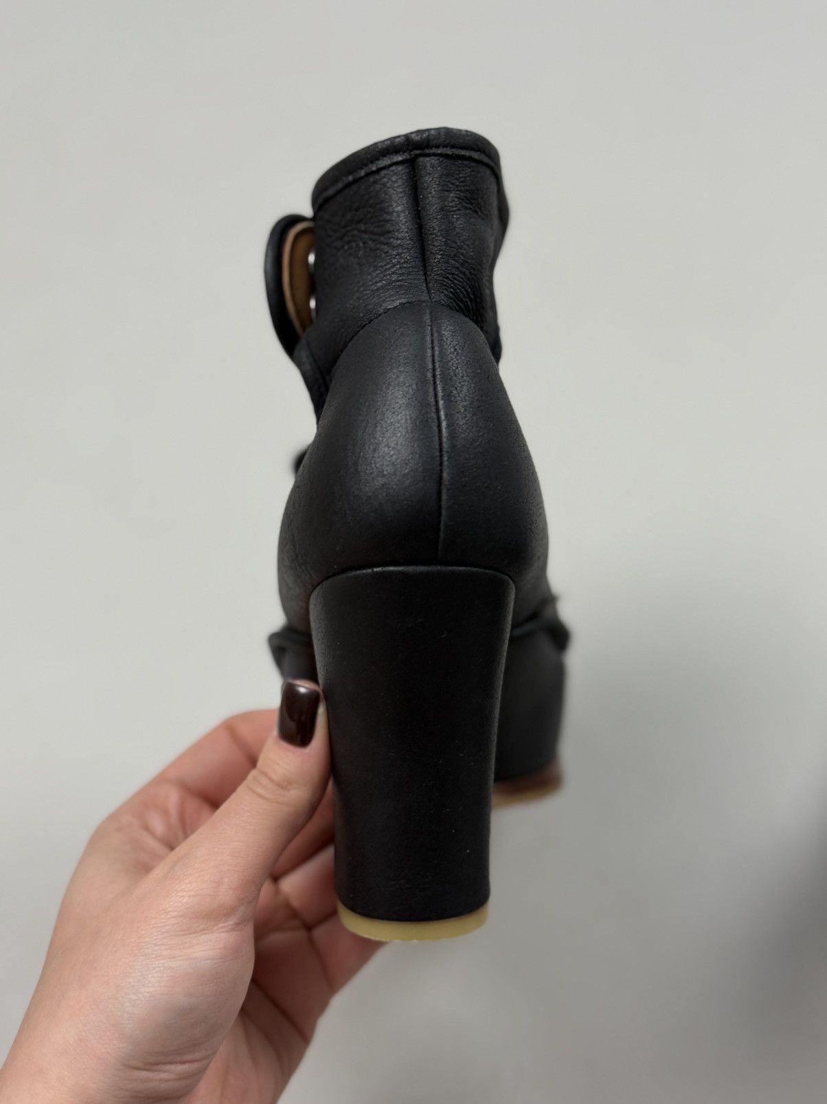 Other Chie Mihara Ladies Leather Heels Boots Fur Lined Size 38.5 Size US 8.5 / IT 38.5 - 17 Thumbnail