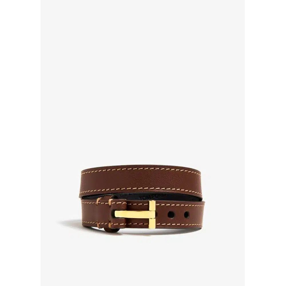 Tom Ford o1loc1c0825 JM0003T Size: OS / T Wrap Bracelet in Brown Size ONE SIZE - 1 Thumbnail