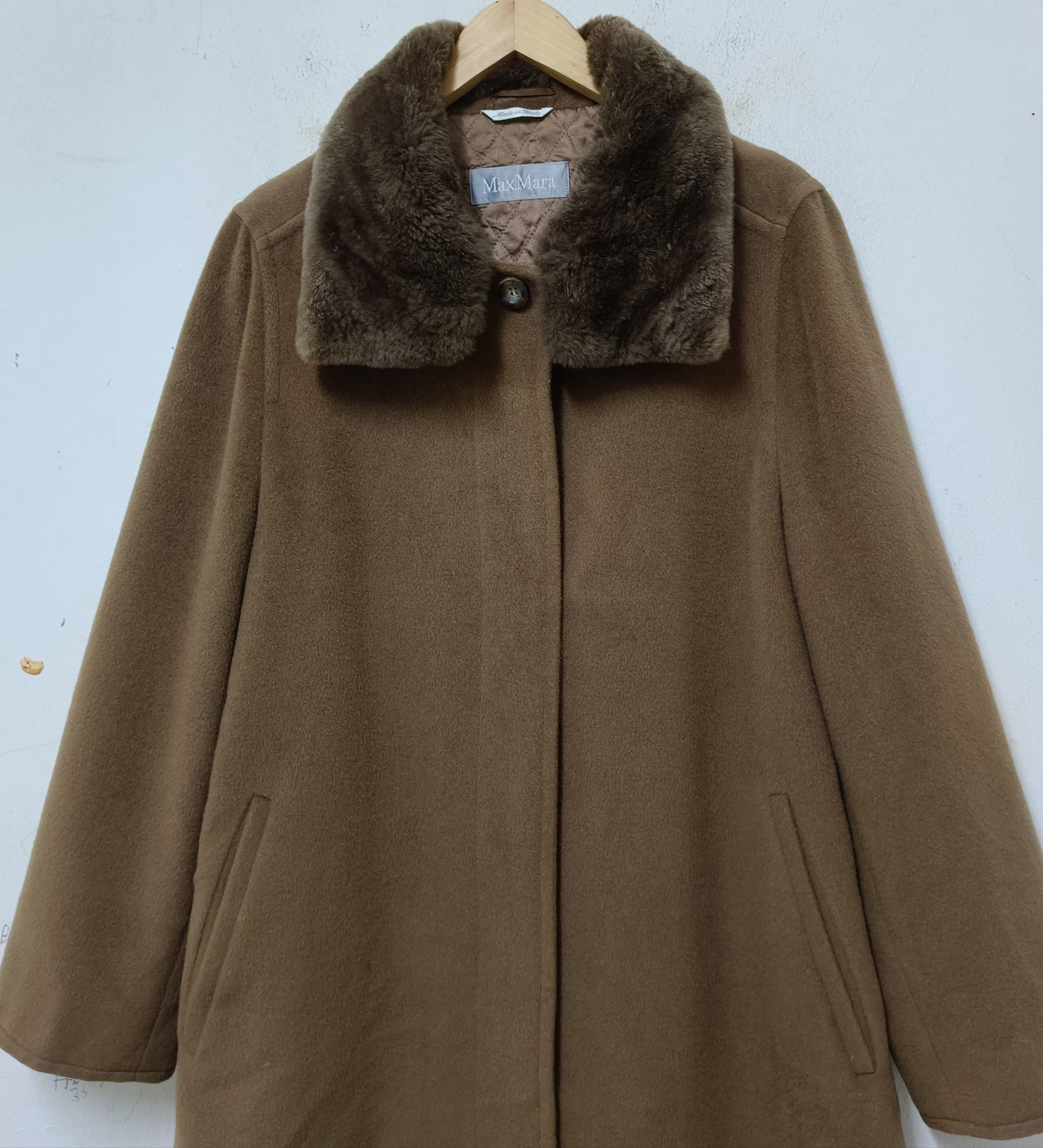 Other Vintage Max Mara Virgin Wool Fur Coat Size US M / EU 48-50 / 2 - 3 Thumbnail