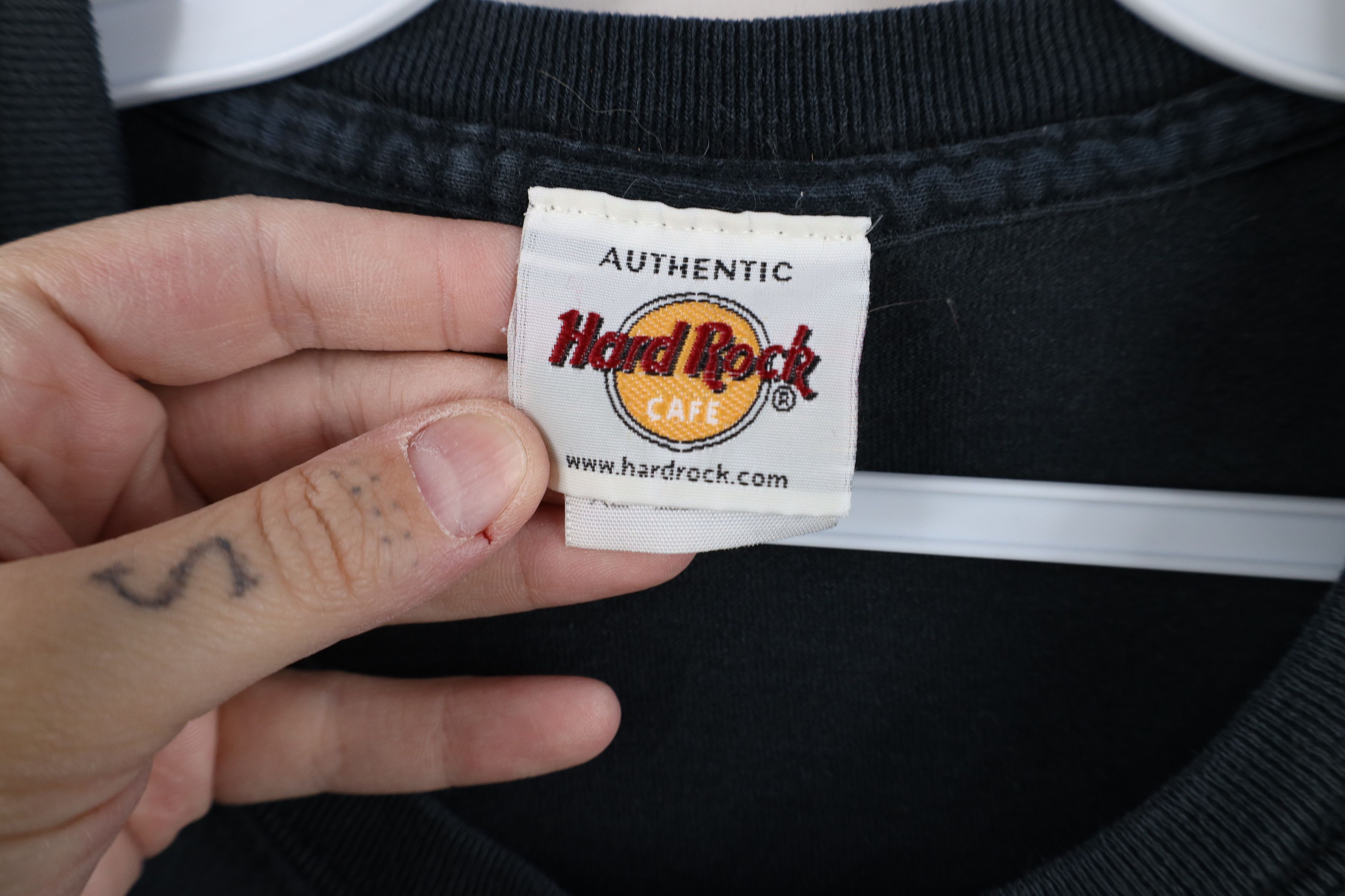 Hard Rock Cafe Vintage 90s Hard Rock Cafe Spell Out Orlando T-Shirt Black Size US XL / EU 56 / 4 - 7 Thumbnail