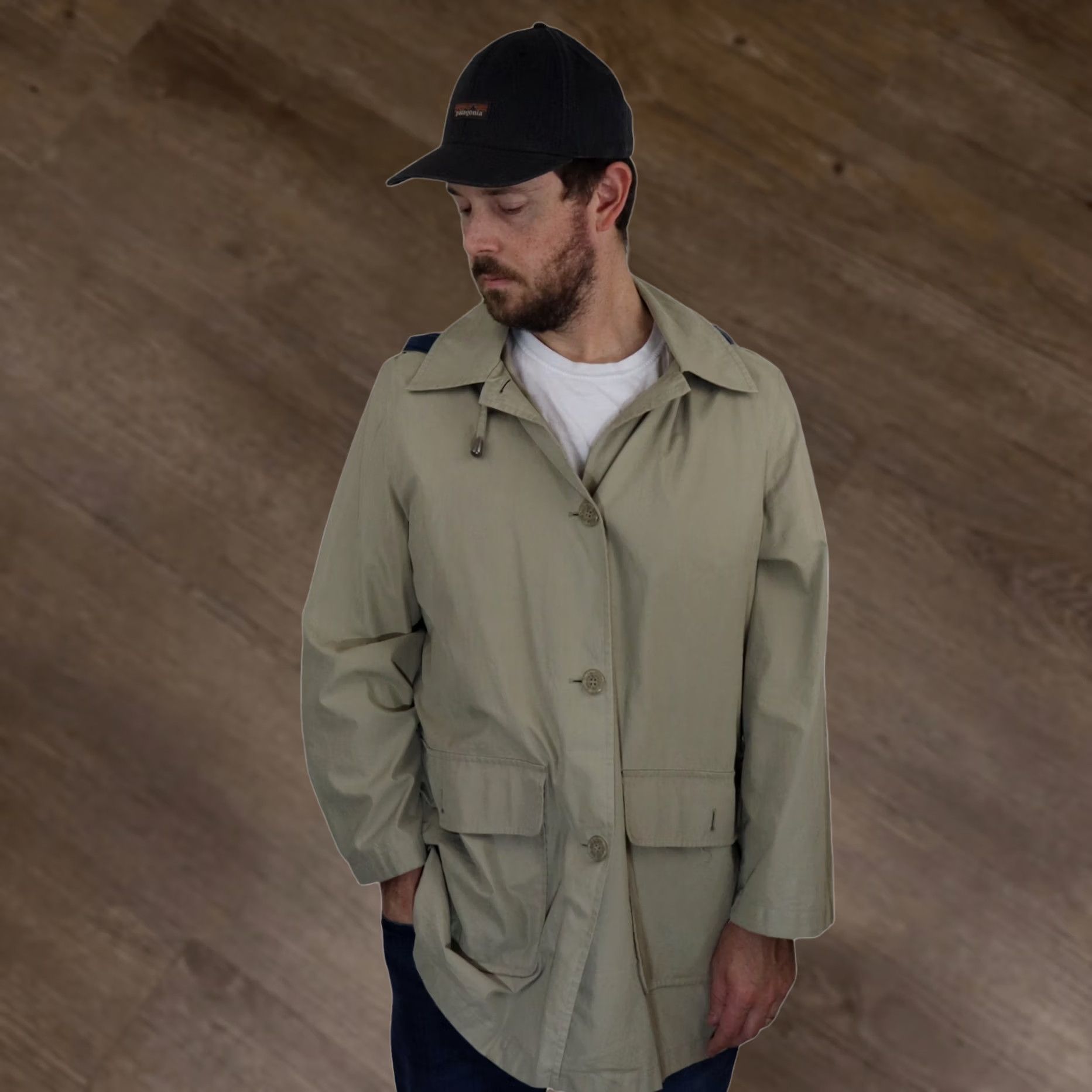 Pendleton VINTAGE Pendleton Rain Coat Overcoat Chore Jacket Womens Large Beige Sherpa-Softshell Hooded Water Resistant Jacket Women's L Rain Coat Size L / US 10 / IT 46 - 1 Thumbnail