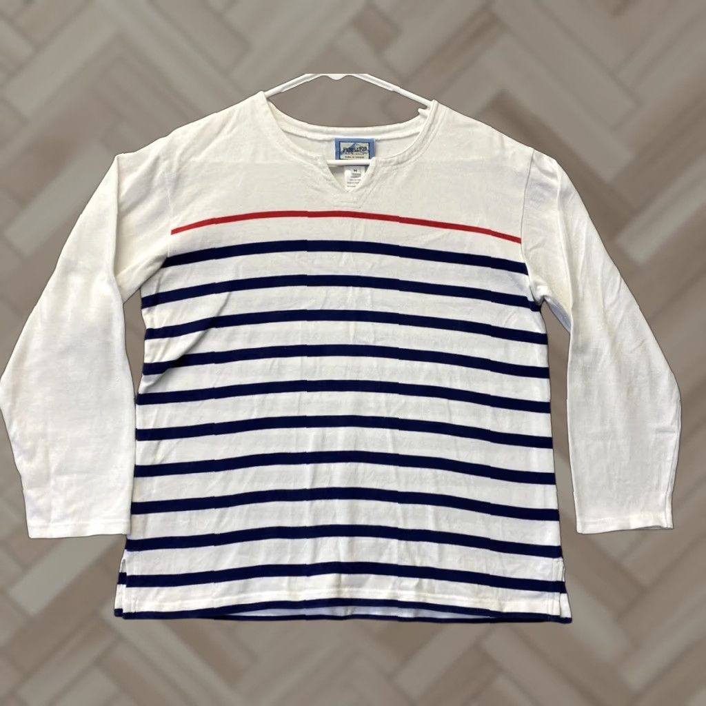 Pendleton Vintage Pendleton Essentials Henley Top Women’s M Red White Blue /100-34 Size M / US 6-8 / IT 42-44 - 1 Thumbnail