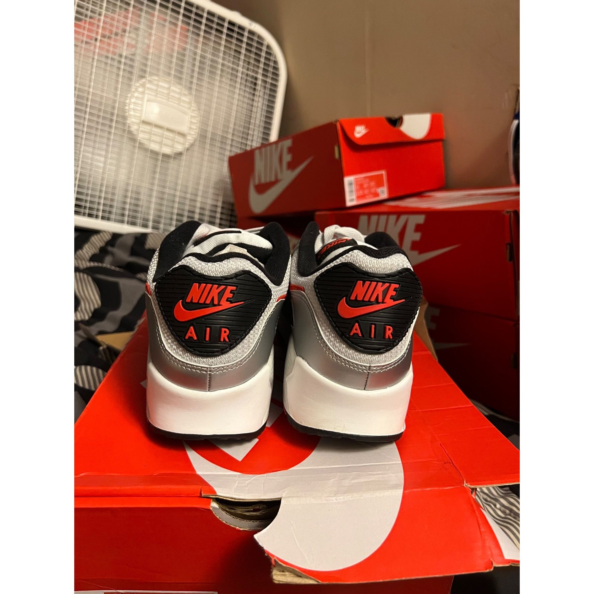 Nike Nike Air Max 90 Silver Bullet Icons University Red DX4233-00 Size US 11 / EU 44 - 3 Thumbnail