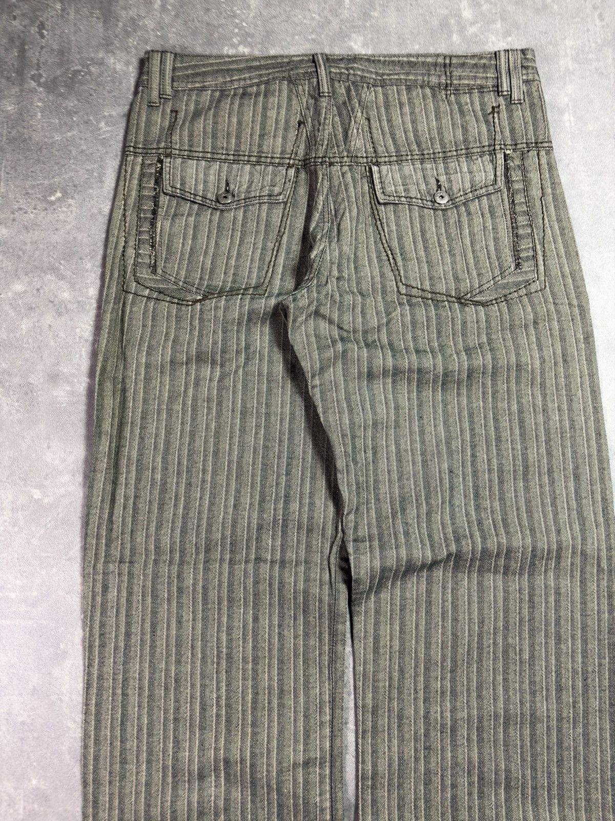 Marithe + Francois Girbaud 00s Marithe + Francois Girbaud Striped Wide Leg Pants 32 34 Size US 32 / EU 48 - 12 Thumbnail