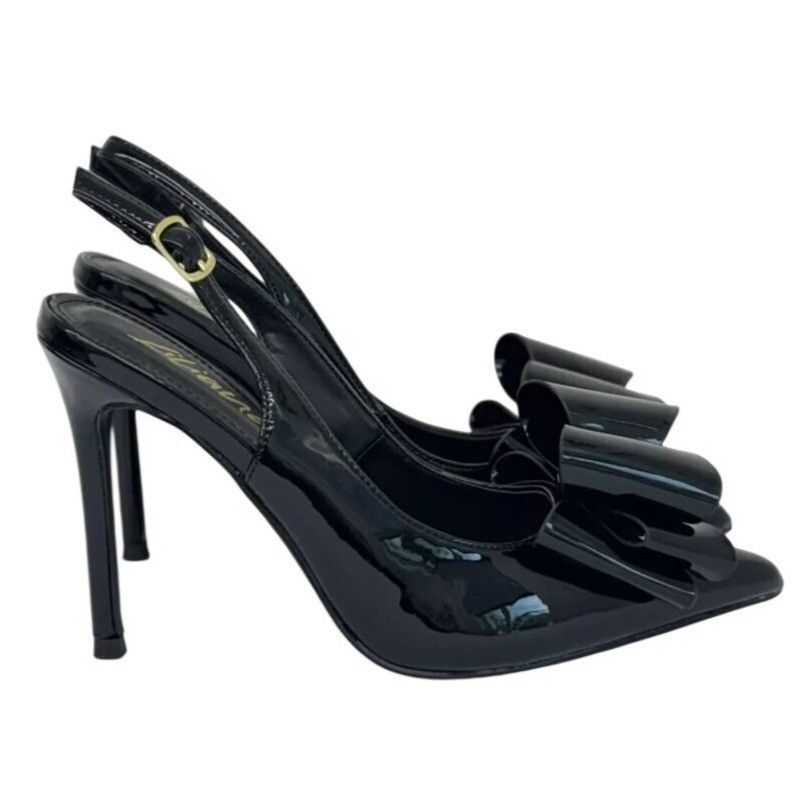 Other LILIANA / Lana -1 / Black / Patent / Slingback / Heels / Wi Size US 10 / IT 40 - 3 Thumbnail