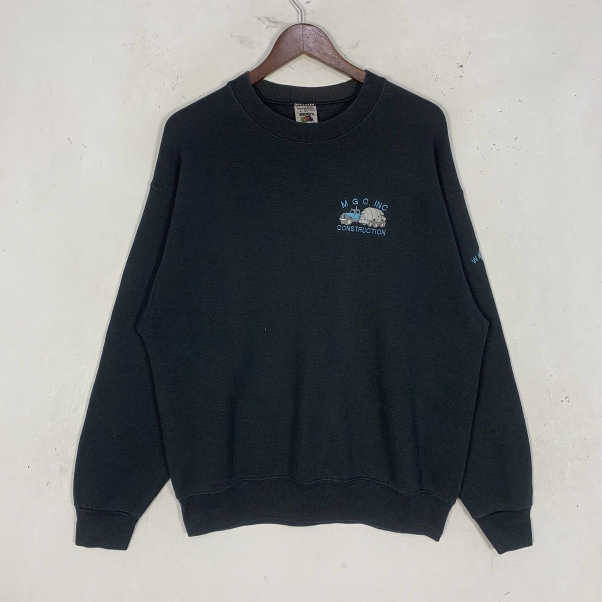 Fruit Of The Loom vintage Fruit of the Loom Heavy Blend Streetwear Sweatshirt Size US L / EU 52-54 / 3 - 1 Thumbnail