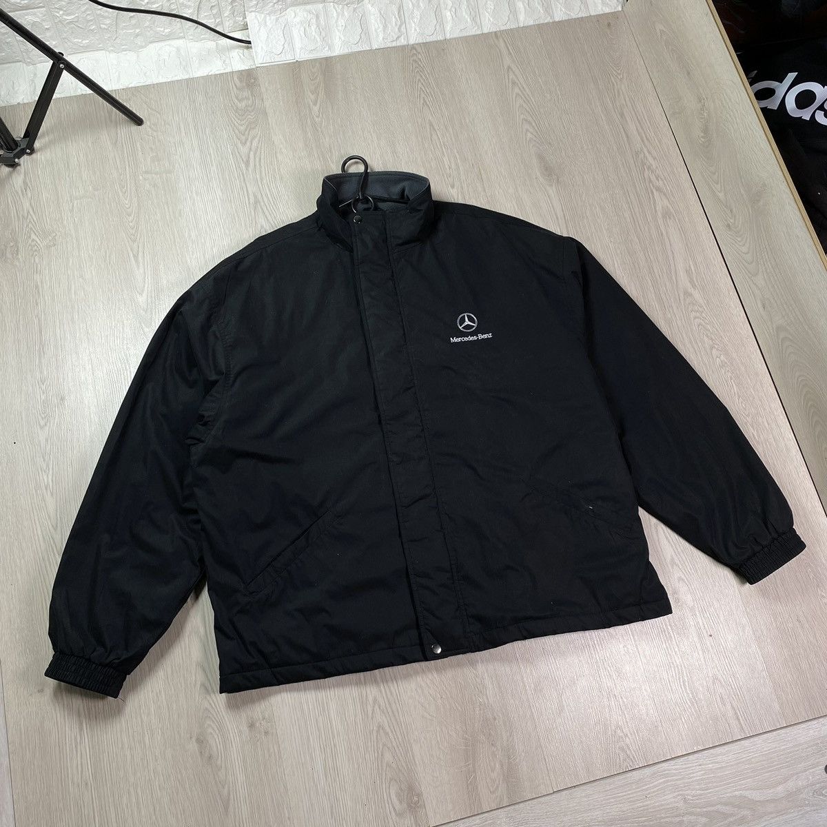 Mercedes-Benz Vintage Mercedes Benz Zip Up Jacket Men's Black Big size 3XL Size US XXL / EU 58 / 5 - 1 Thumbnail