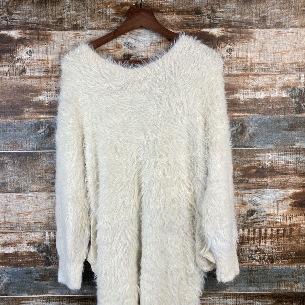 Vintage DL Aunt Maries White Mohair Cardigan Knitwear #C1169 Size M / US 6-8 / IT 42-44 - 13 Thumbnail