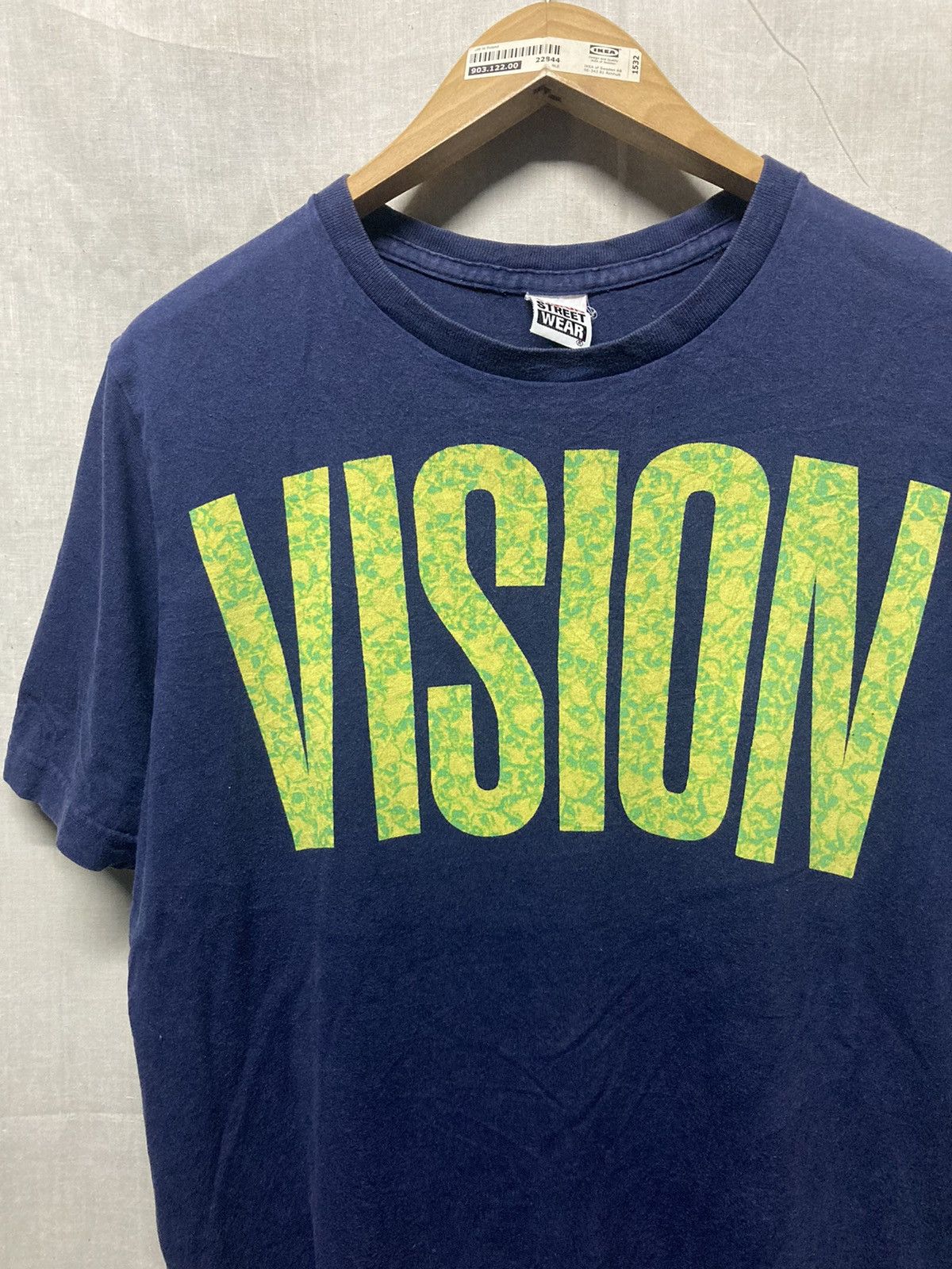 Vintage × Vision Streetwear Vintage Vision Streetwear Big Logo Navy Tee Size US M / EU 48-50 / 2 - 2 Thumbnail
