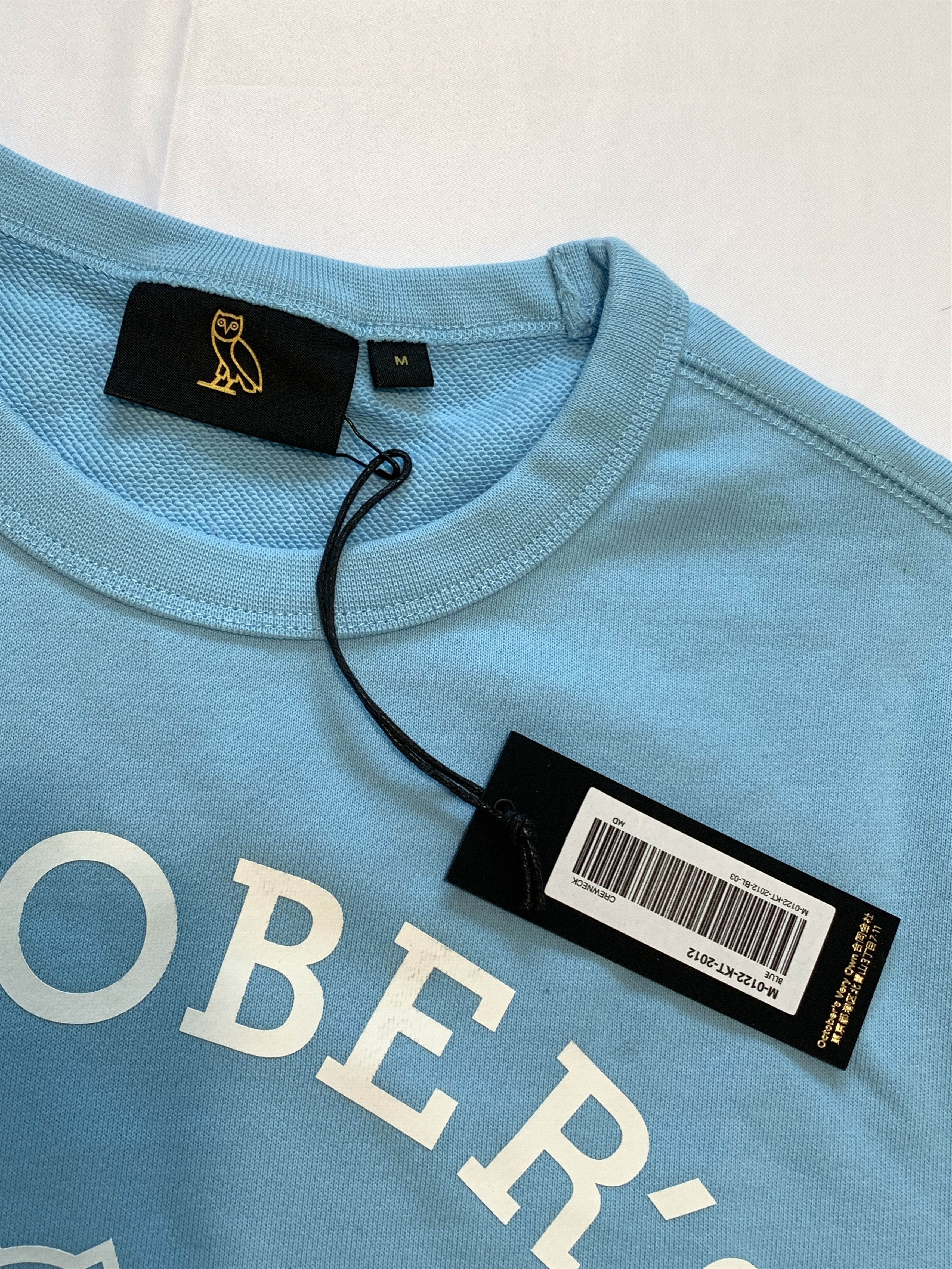 Drake *RARE* OVO Collegiate Crewneck Light Blue Size US M / EU 48-50 / 2 - 3 Thumbnail