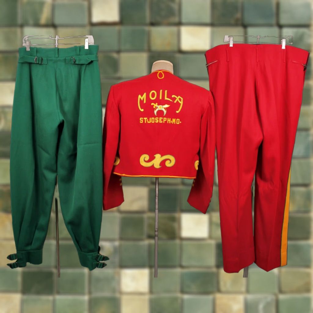 Vintage VINTAGE Men's VTG 40s Embroidered Shriner / Masonic Parade Outfit Set 1940s Jacket Pants Shirt Shoes? Size US 31 - 1 Thumbnail