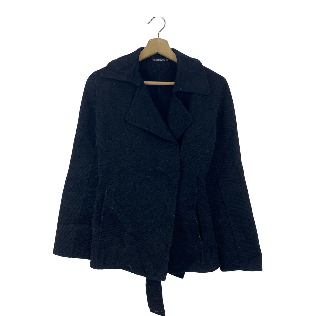 Vintage Vintage MINIMALIST Wrap Jacket Short Coat Open Front Size XS / US 0-2 / IT 36-38 - 1 Thumbnail