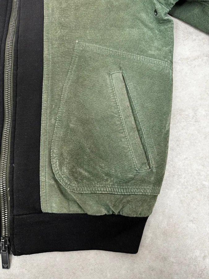 Emporio Armani SS2007 Emporio Armani Green & Black Suede Leather Biker Jacket Size US S / EU 44-46 / 1 - 8 Thumbnail