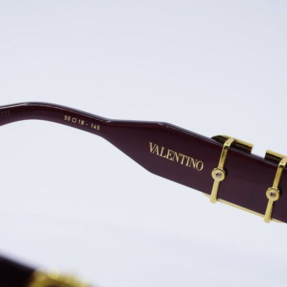 Valentino Valentino V-DUE VLS-103B Sunglasses Bordeaux Cat Eye Frame Size ONE SIZE - 6 Thumbnail