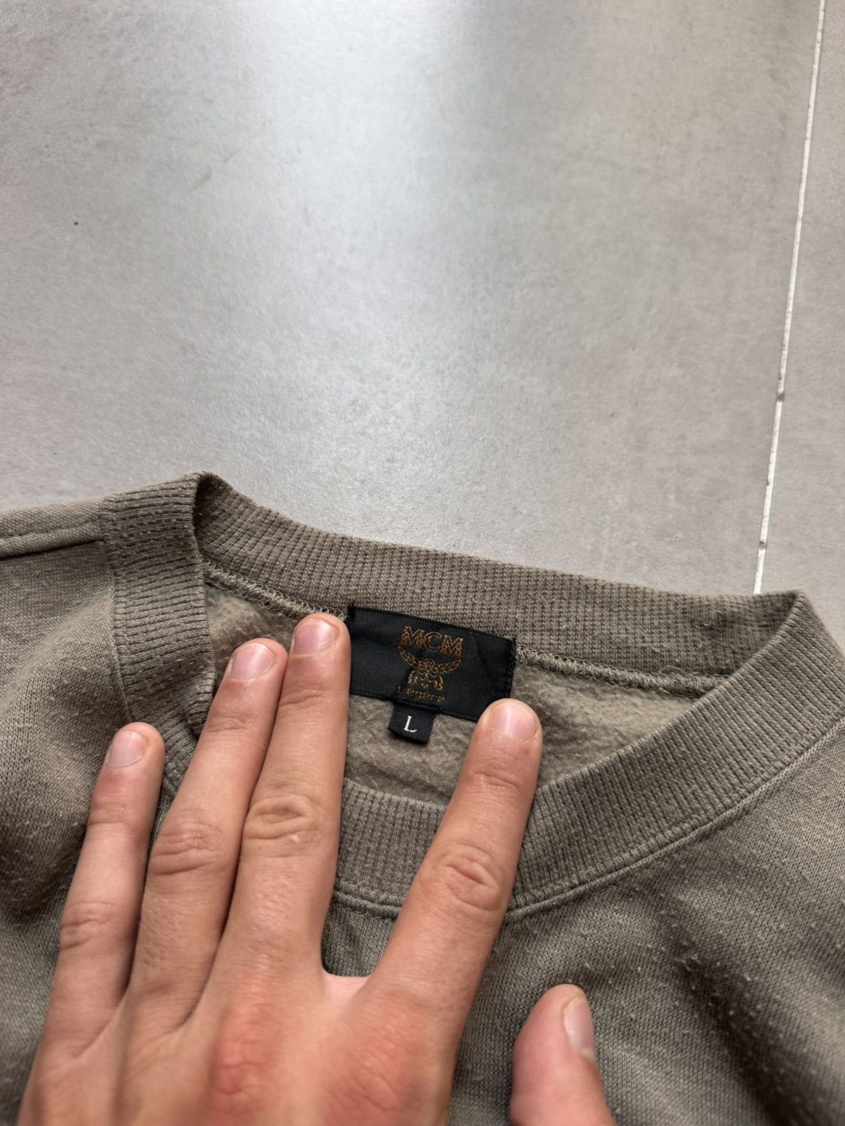 MCM × Vintage MCM VINTAGE BIG LOGO LUXURY SWEATSHIRT Size US L / EU 52-54 / 3 - 5 Thumbnail