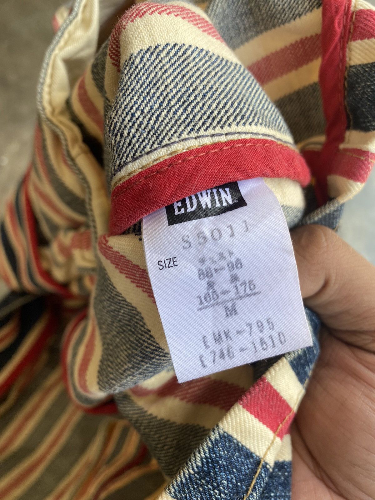 Edwin 🔥 Rare 🔥 Vintage Edwin 13oz Grand Blue Selvage Denim Size US M / EU 48-50 / 2 - 6 Thumbnail
