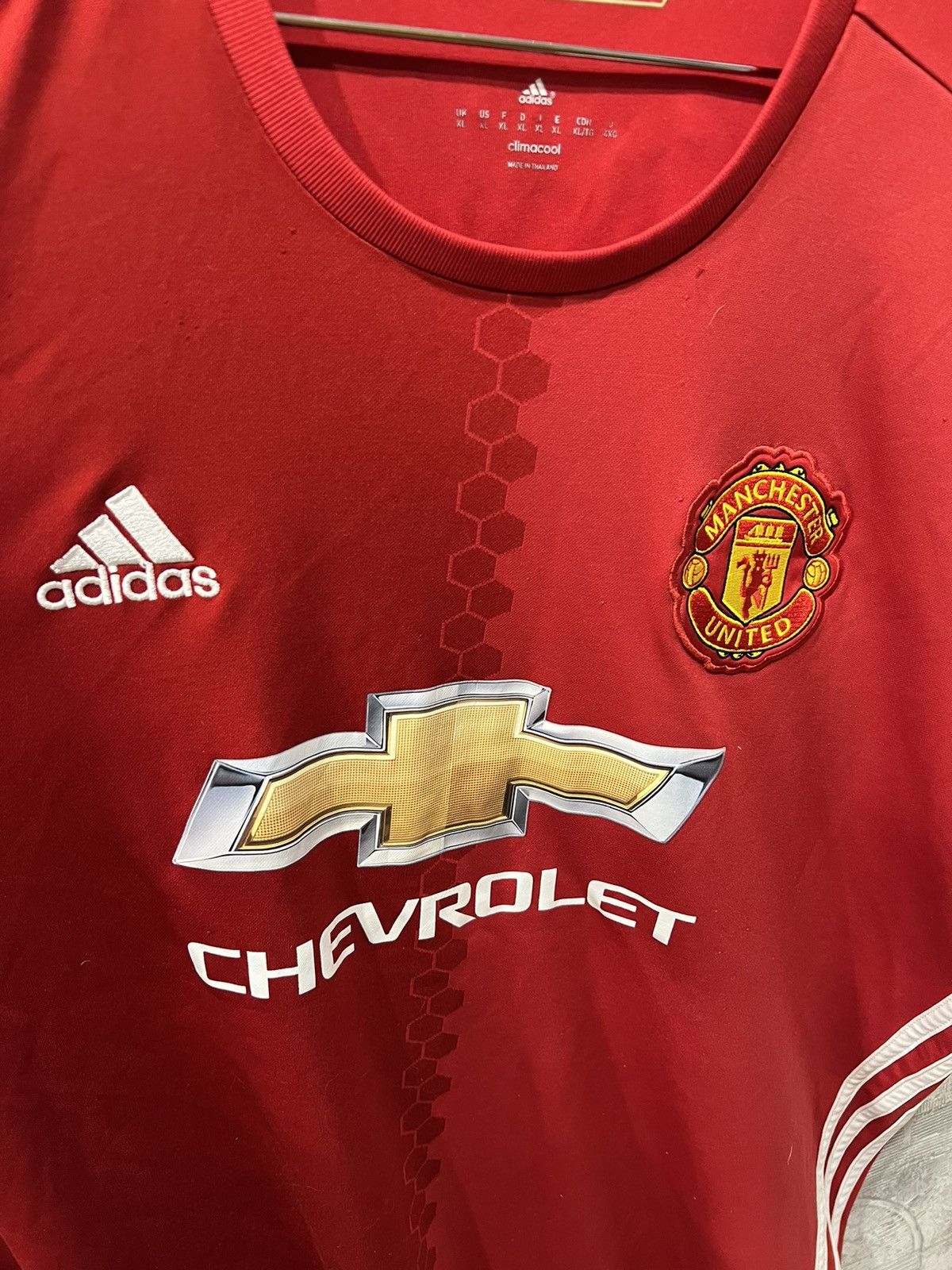 Adidas Manchester United Adidas Pogba 6 Football Jersey 2015 2016 Size US XL / EU 56 / 4 - 3 Thumbnail