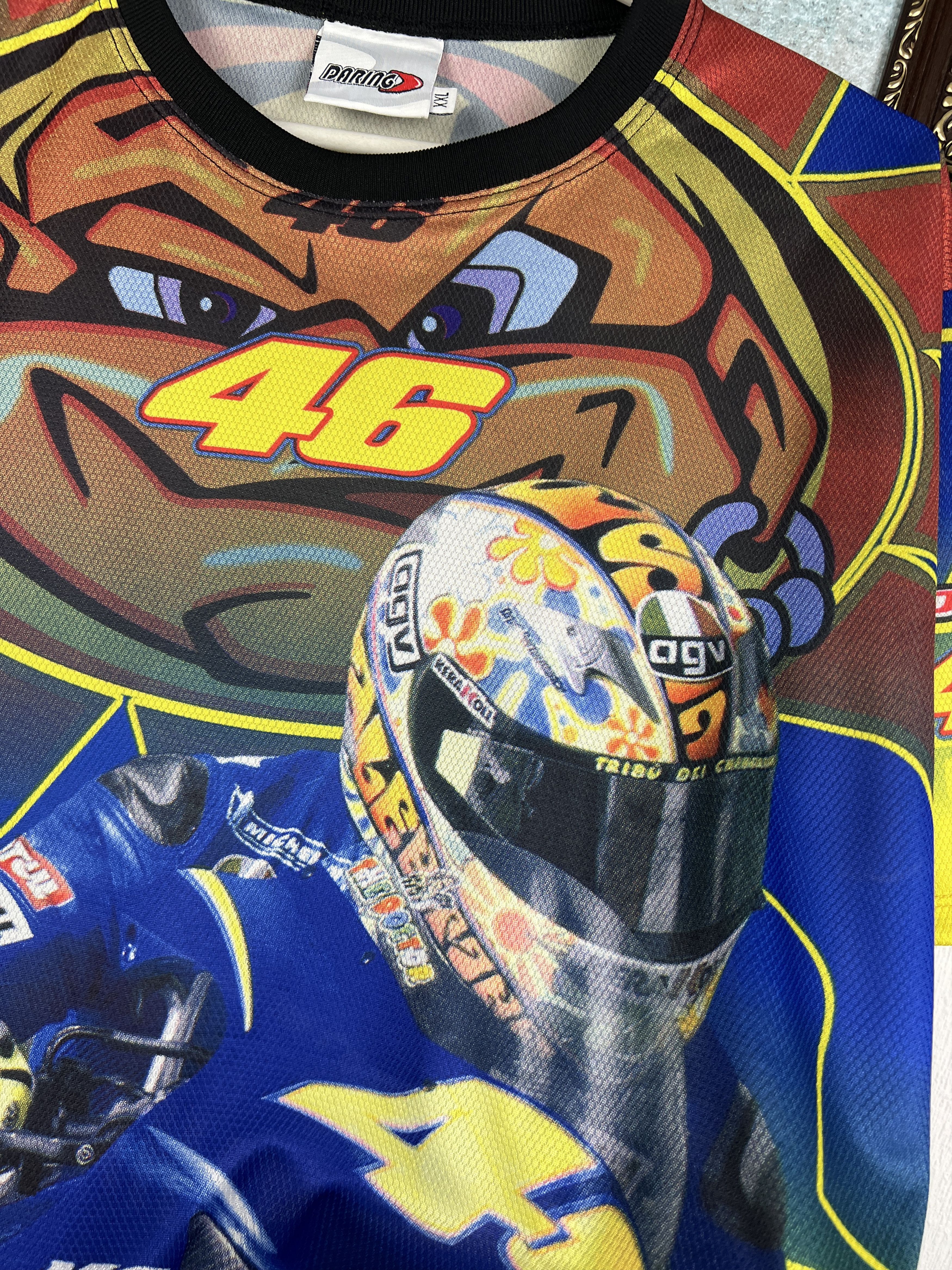 Vintage Yamaha Valentino Rossi VR46 The Doctor Graphic AllOver Print Size US XXL / EU 58 / 5 - 4 Thumbnail