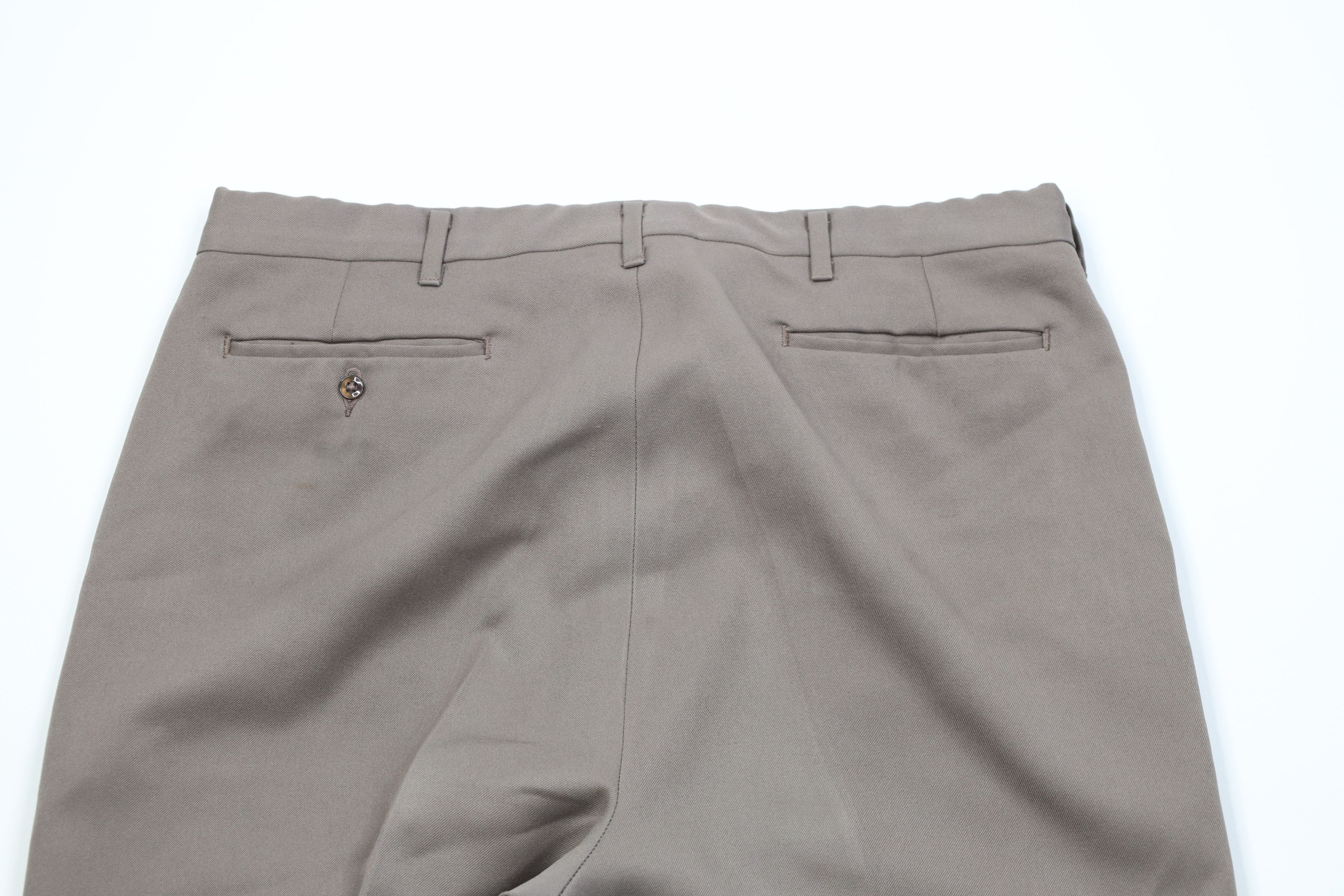 Vintage Vintage 70s Streetwear Knit Wide Leg Chino Pants Beige USA Size US 36 / EU 52 - 10 Thumbnail