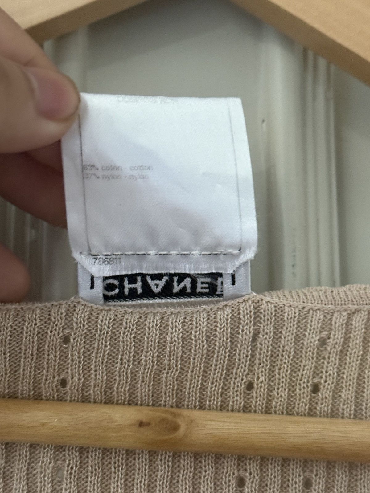 Chanel Chanel Ribbed Logo Top Size M / US 6-8 / IT 42-44 - 6 Thumbnail