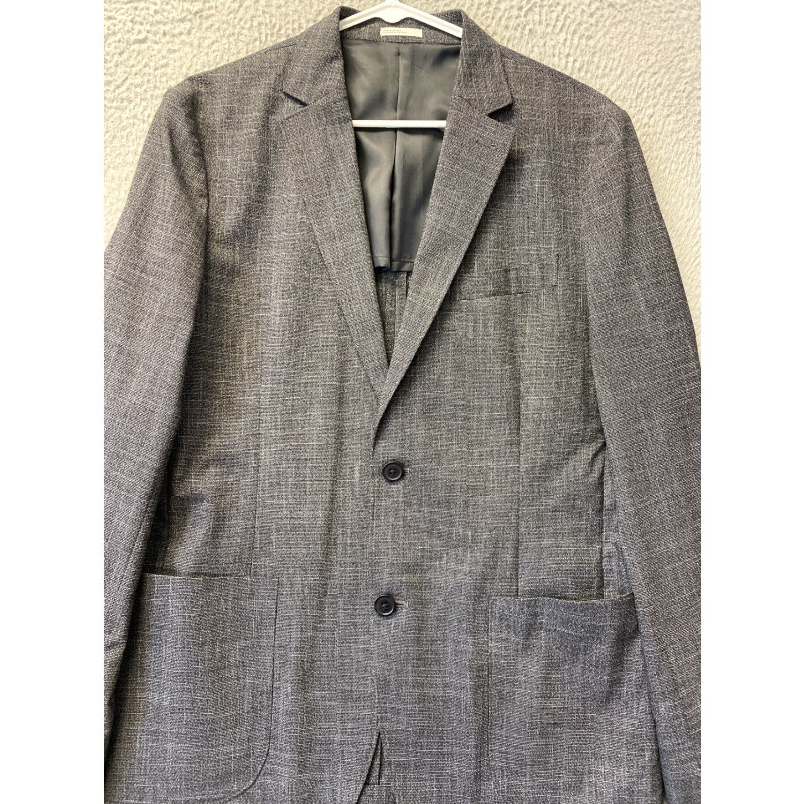 Nordstrom VINTAGE Nordstrom Men’s Blazer Sport Coat Single-Breasted 40R Gray Notch Lapel Lightweight Men's Size 40R - 2 Thumbnail