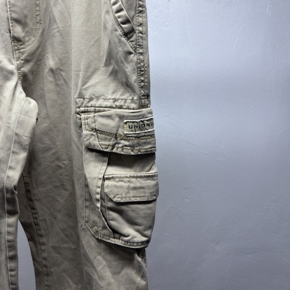 Vintage Y2K Faded Beige Cargo Pants ERD Grunge Skater Raimundo Size US 32 / EU 48 - 4 Thumbnail