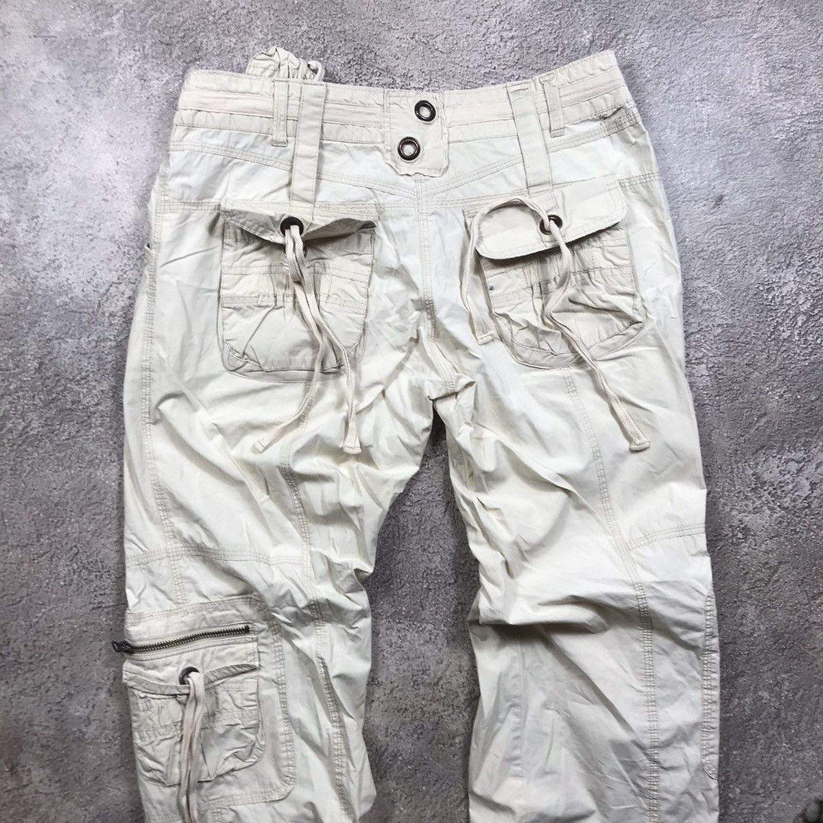 Vintage Vintage 90s Y2K Baggy Cargo Pants Distressed Streetwear 28 Size 28" / US 6 / IT 42 - 6 Thumbnail