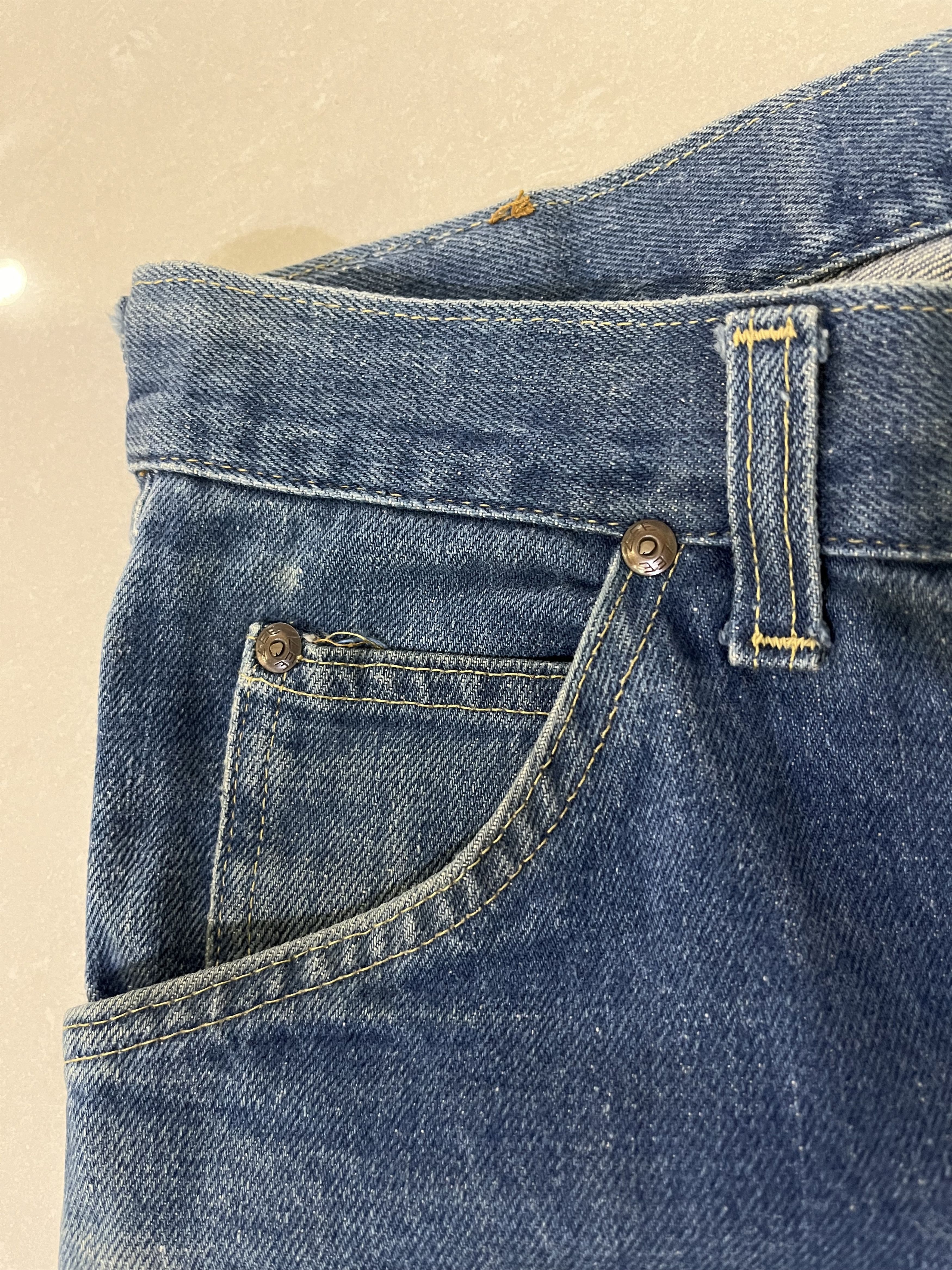 Lee Vintage 70s Lee Riders Lot 200 Model Union Made Jeans Size US 31 - 10 Thumbnail