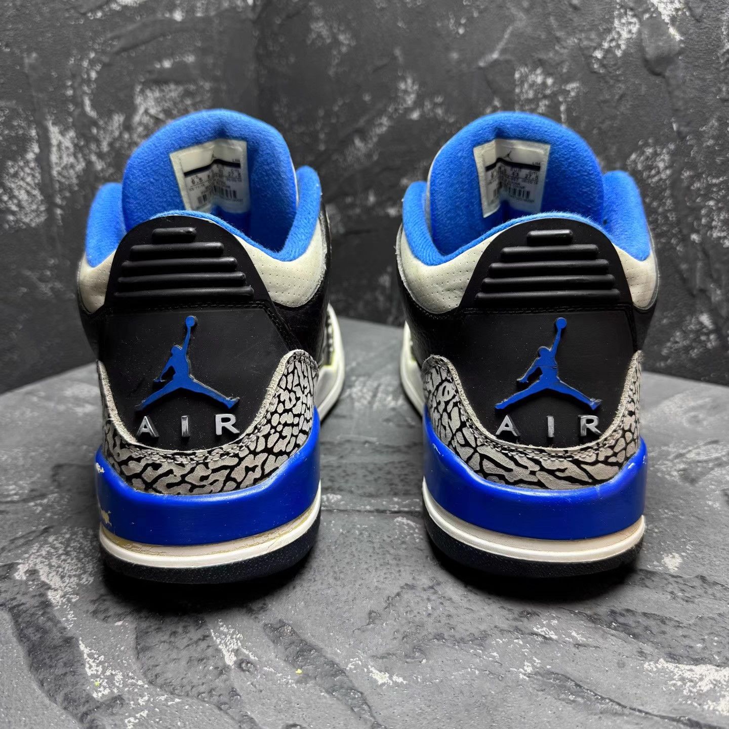 Nike Air Jordan 3 Black & Blue Cement (2013) Q10 Size US 8.5 / EU 41-42 - 6 Thumbnail