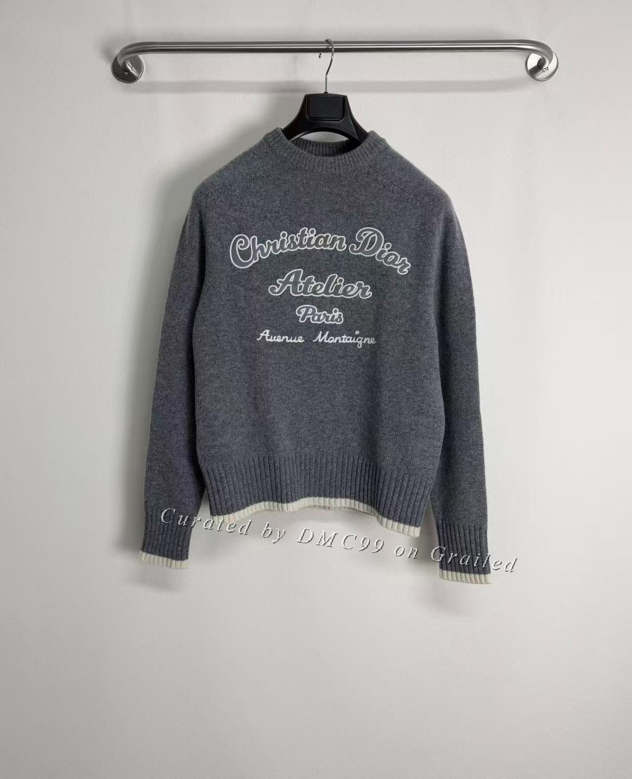 Dior Dior Slogan Embroidered Striped Sweater Size US S / EU 44-46 / 1 - 1 Thumbnail