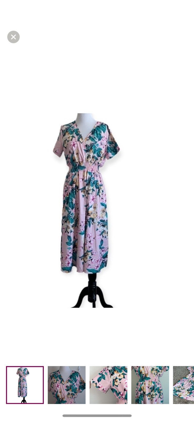 Shein Shein medium floral faux wrap midi dress Size M / US 6-8 / IT 42-44 - 1 Thumbnail