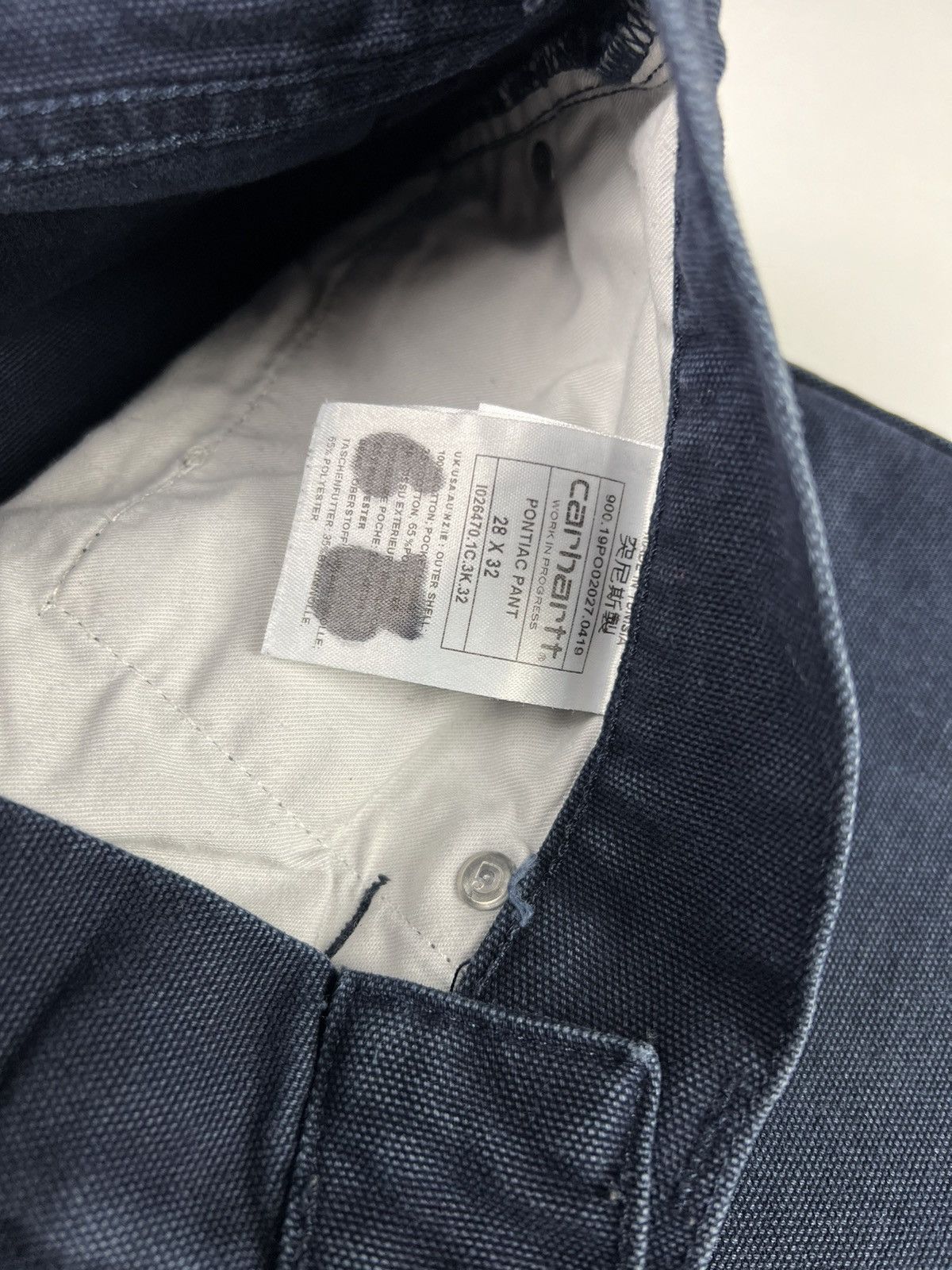 Carhartt × Carhartt Wip × Vintage Dark blue pants Carhartt WIP 28/32 Size US 30 / EU 46 - 10 Thumbnail
