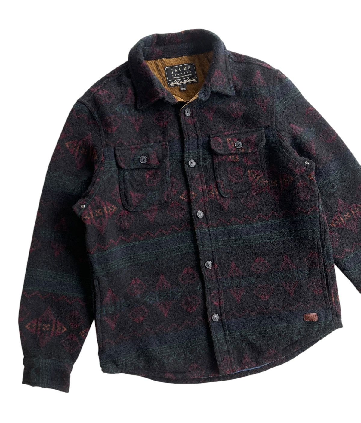 JACHS NY Jachs New York Wool Blend Aztec Jacket Size US L / EU 52-54 / 3 - 6 Thumbnail