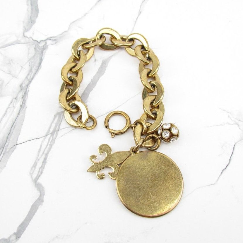 Juicy Couture Vintage Juicy Couture Round Medal & Charms Bracelet Size ONE SIZE - 3 Thumbnail