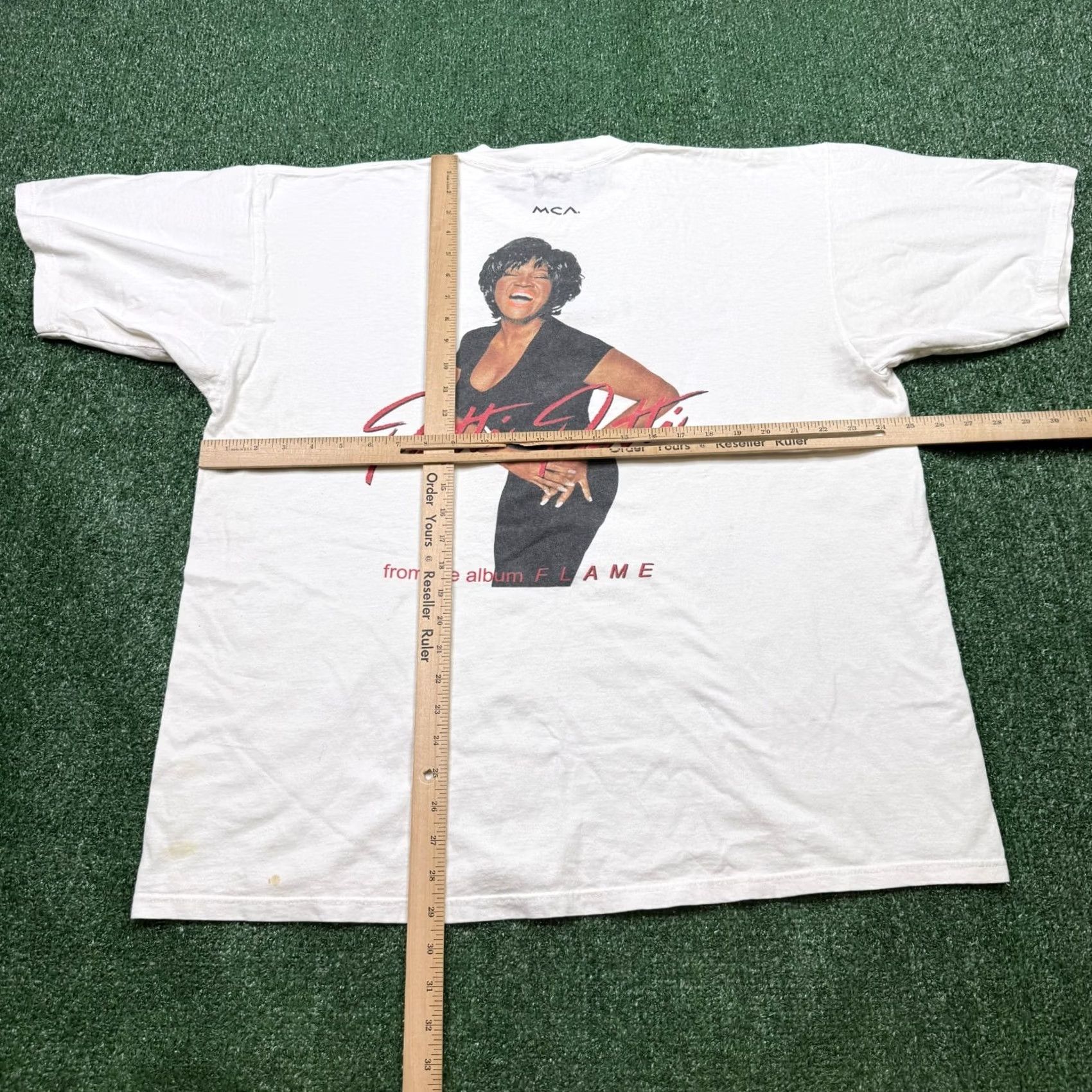 Gildan VINTAGE Gildan Patti LaBelle "Say My Name" FLAME T-Shirt 90s XXL White Mens Size US XXL / EU 58 / 5 - 4 Thumbnail