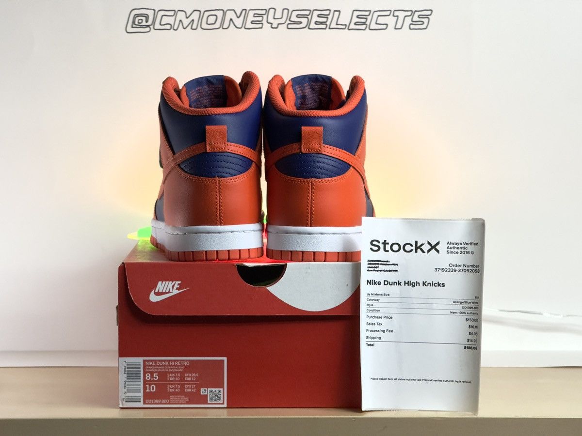 Nike Nike Dunk High “Knicks” Size US 8.5 / EU 41-42 - 4 Thumbnail