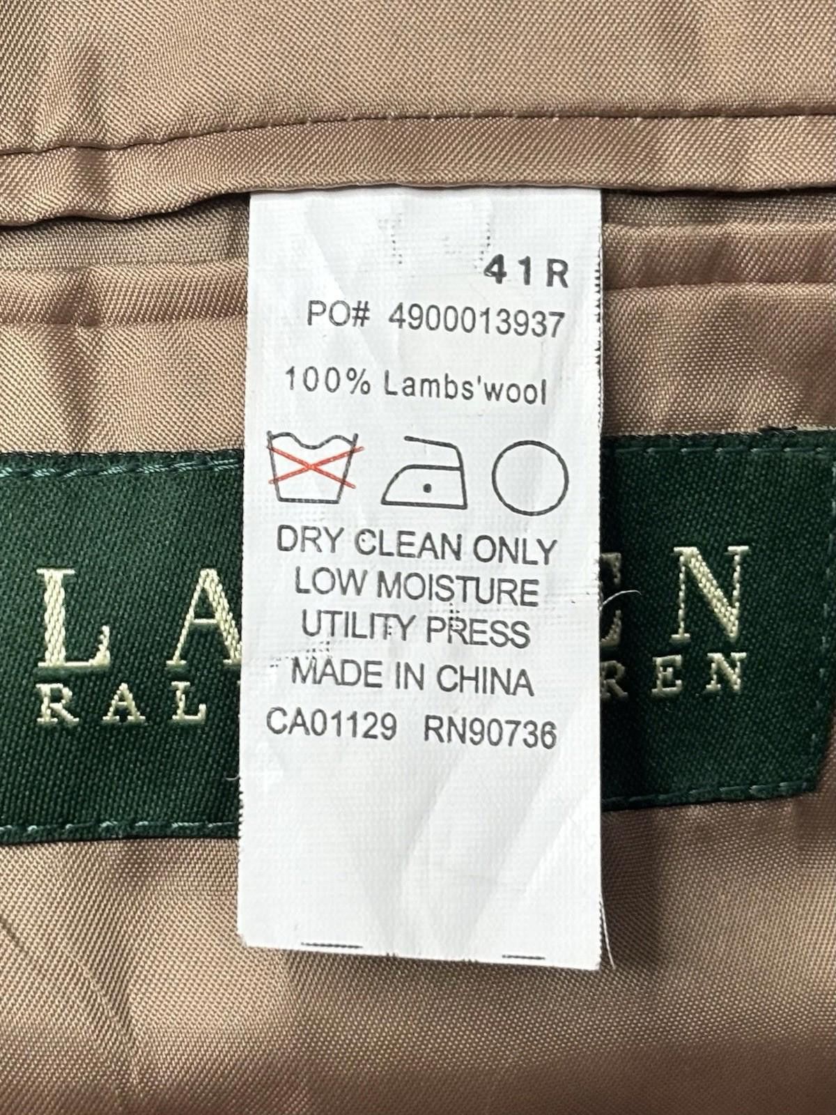 Lauren Ralph Lauren Lauren Ralph Lauren Blazer Jacket Mens 41R Lambswool Size 42R - 12 Thumbnail