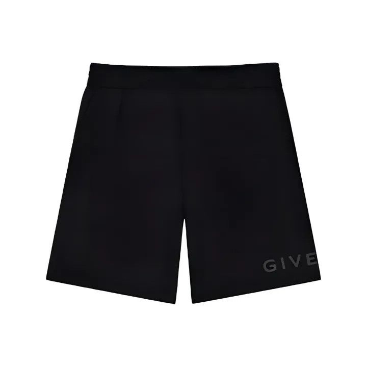 Givenchy Givenchy Black Elastic Casual Shorts for Men Size US 26 / EU 42 - 1 Thumbnail