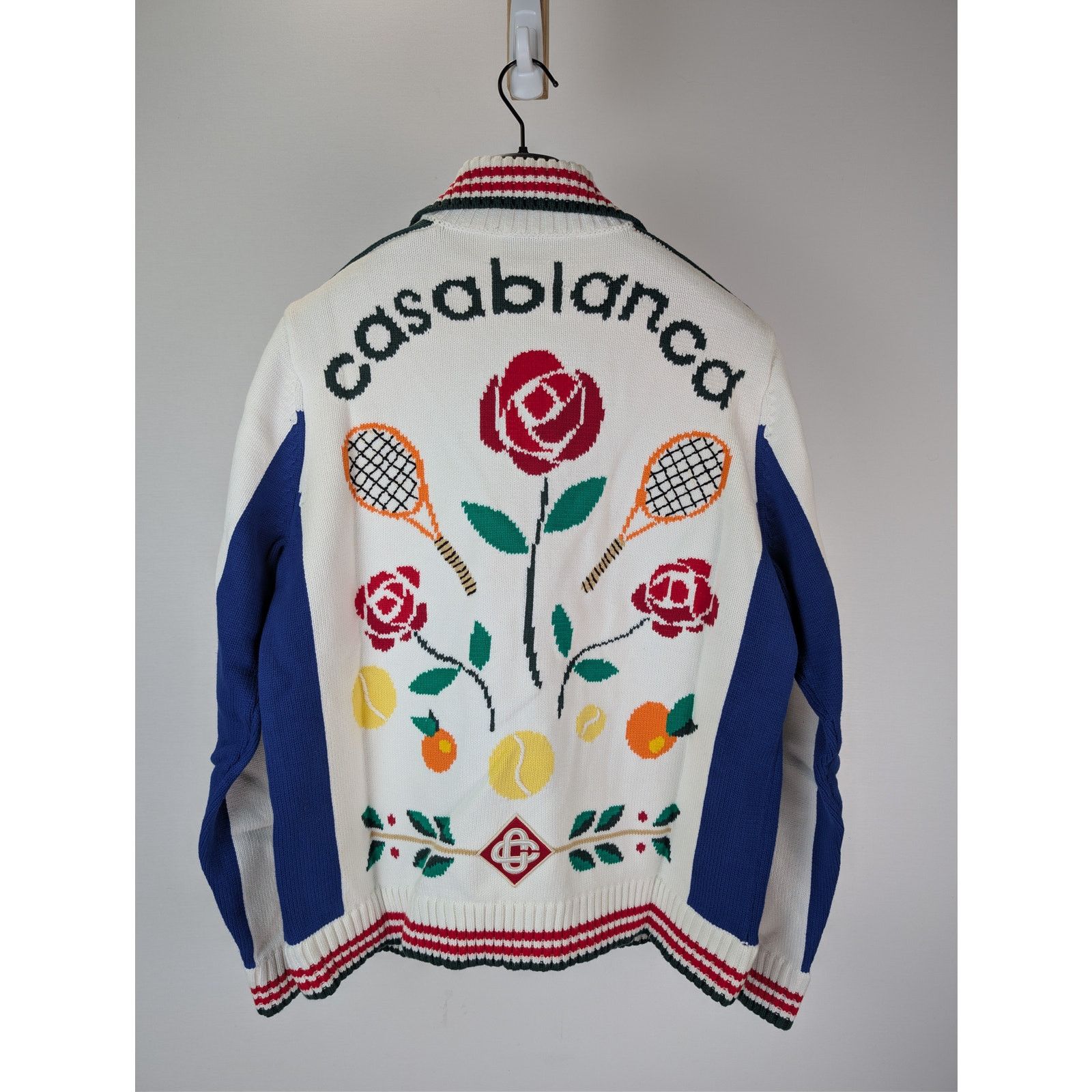 Casablanca o1rshd1 Laurel Intarsia Knit Jacket in Multi Size US XL / EU 56 / 4 - 10 Thumbnail