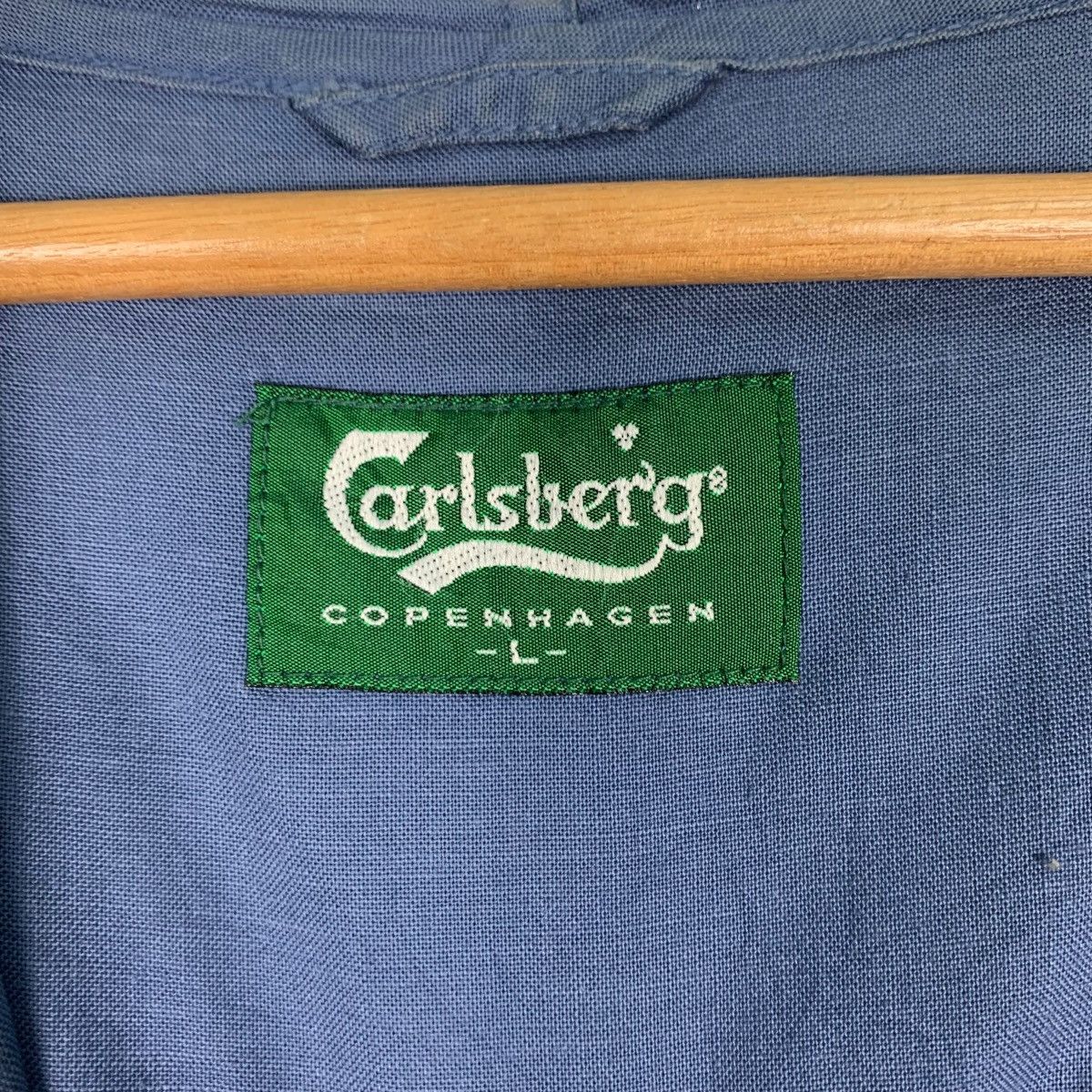 Drink Beer Save Water CARLSBERG Big Logo Hoodie Light Jacket #0547-C25 Size US L / EU 52-54 / 3 - 17 Thumbnail