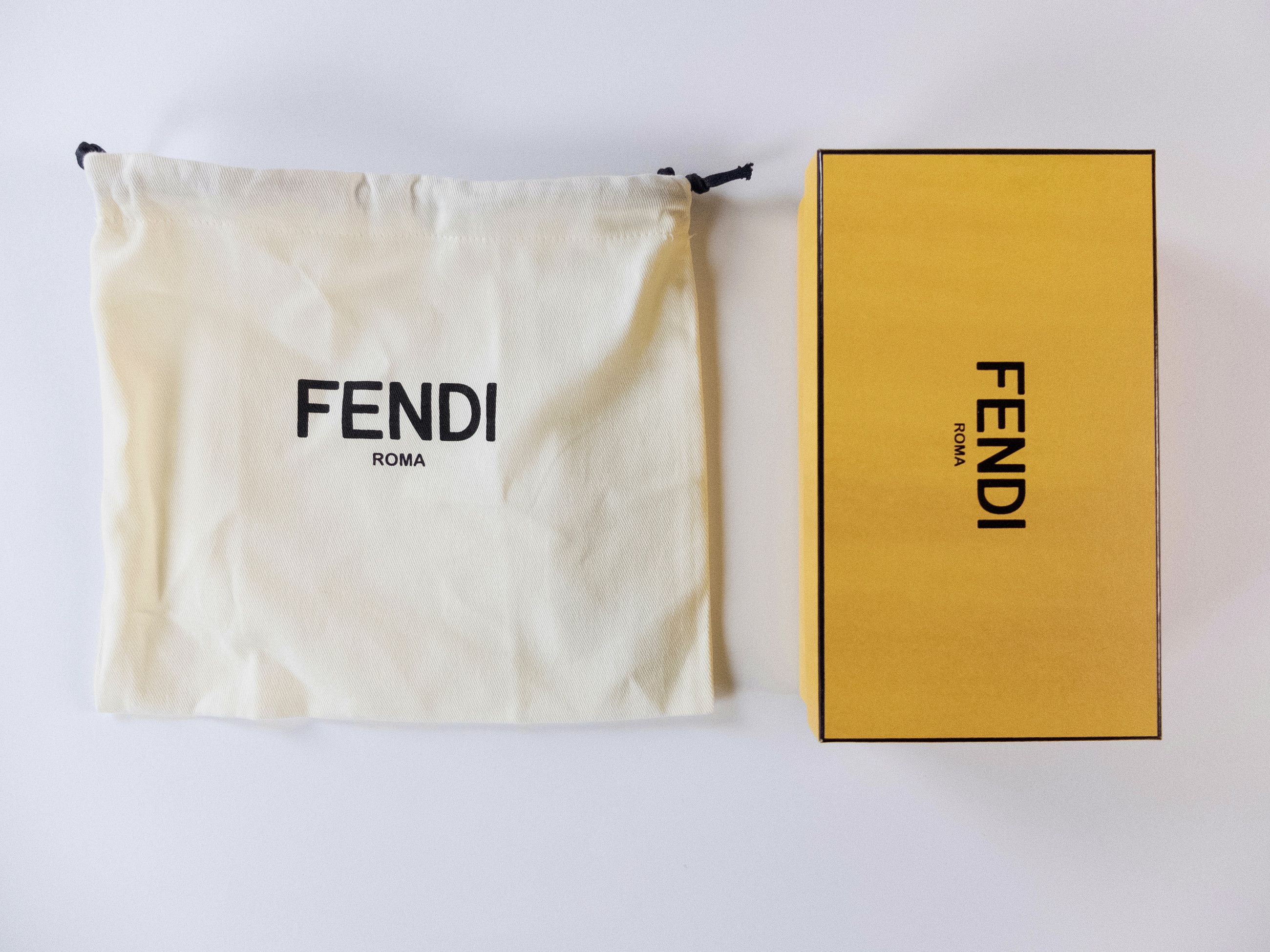 Fendi FENDI Strap You brown & black FF logo leather bag strap Size ONE SIZE - 7 Thumbnail