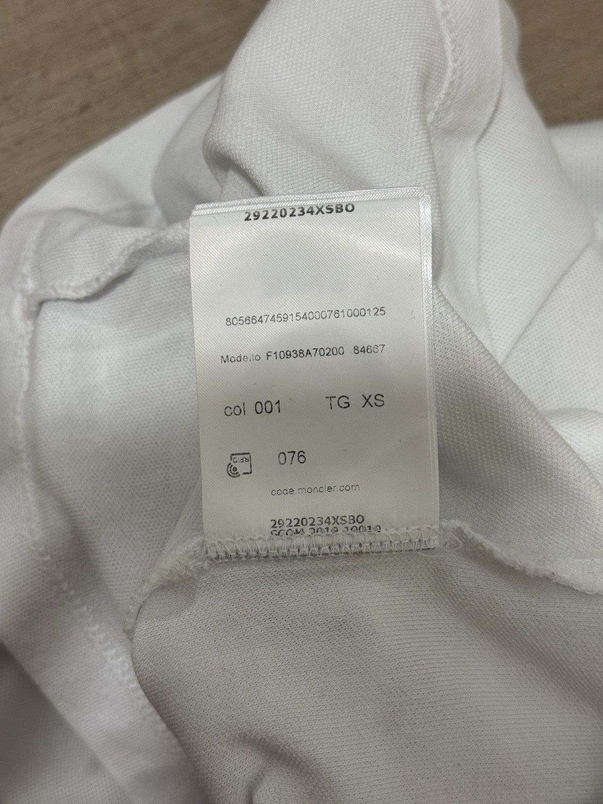 Moncler DDP Moncler Womens Polo White Maglia Logo Top Cotton size XS Size XS / US 0-2 / IT 36-38 - 15 Thumbnail
