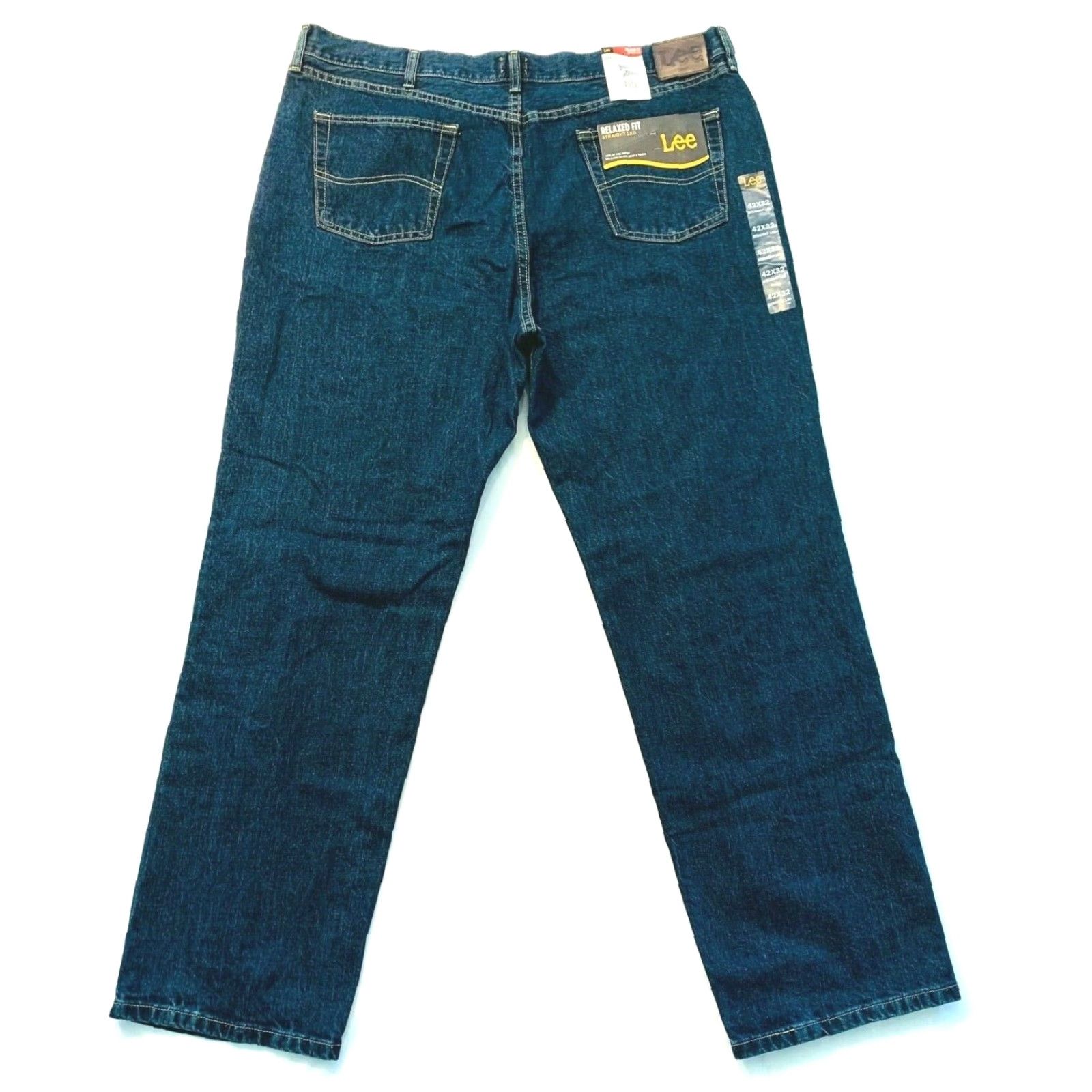 Lee Lee Tomas Relaxed Fit Straight Leg Jeans Denim Dark Wash 42x32 Men’s Jeans 5-Pocket Style Blue NWT Lee Tomas Size US 42 / EU 58 - 3 Thumbnail