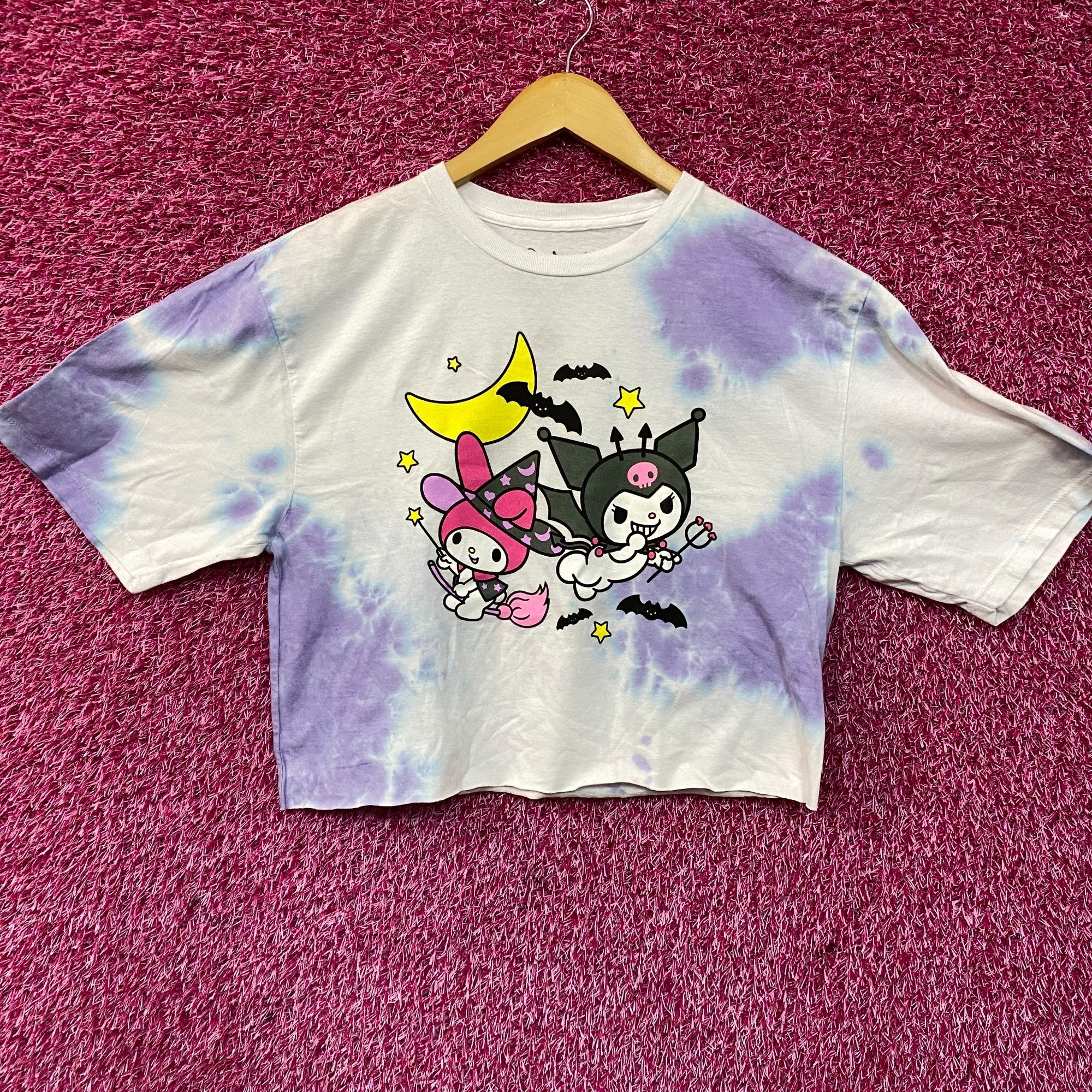 Disney Sanrio Kuromi and My Melody Halloween Tie-Dye Crop T-Shirt M Size M / US 6-8 / IT 42-44 - 1 Thumbnail