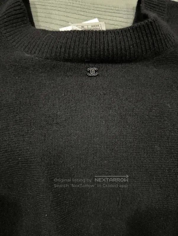 Chanel Chanel Black Wool Women's Sweater . Size S / US 4 / IT 40 - 4 Thumbnail